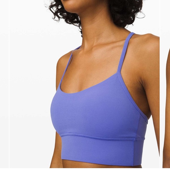 Lululemon flow y longline bra in color violet viola - Picture 1 of 6